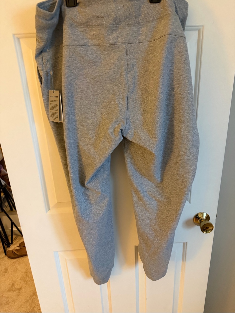 DKNY Men’s Gray Logo Drawstring Jogger Sweatpants XL NWT - Picture 6 of 6